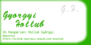 gyorgyi hollub business card